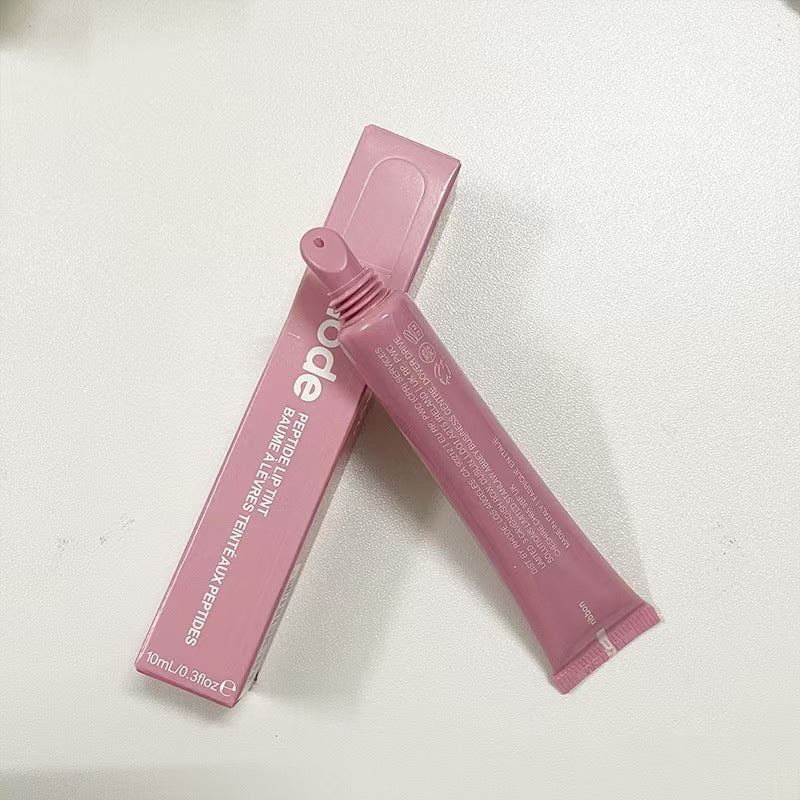 Moisturizing tinted lip gloss and lipstick