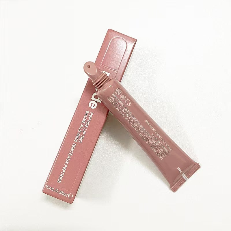 Moisturizing tinted lip gloss and lipstick