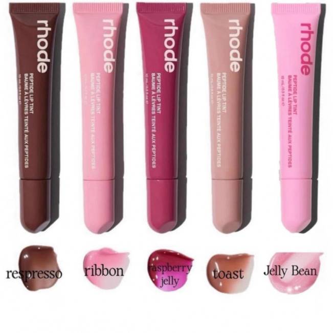 Moisturizing tinted lip gloss and lipstick